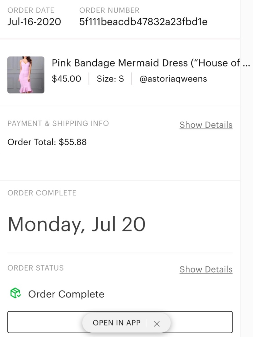 Pink dress